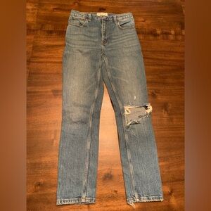 Abercrombie & Fitch Skinny Jeans The Skinny‎ High Rise Size 2 Distressed